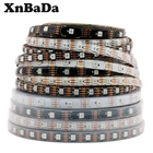 Пиксельная Светодиодная лента WS2815(WS2813 Update) RGB индивидуально Адресуемая чернаяБелая светодиодная ленсветильник PCB с двойным сигналом 3060144 светодисветодиодный sm DC12V