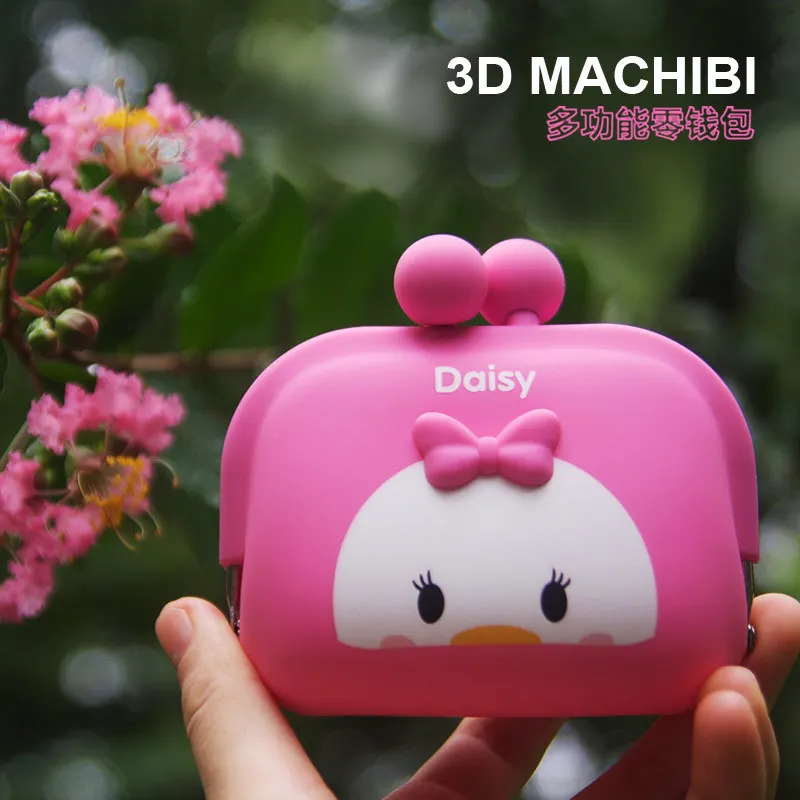 Disney аутентичный Микки Минни Маус мультфильм милый силиконовый кошелек для монет маленьких девочек кошелек маленькие подарки для кошелек для мальчиков