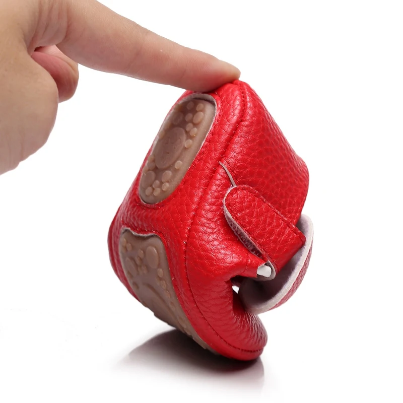 

Girls Princess Shoes Infant Girl Bowknot strawberry print Shoes Soft Sole Anti-slip First Walker Toddle Kid Shoes For Baby Girl