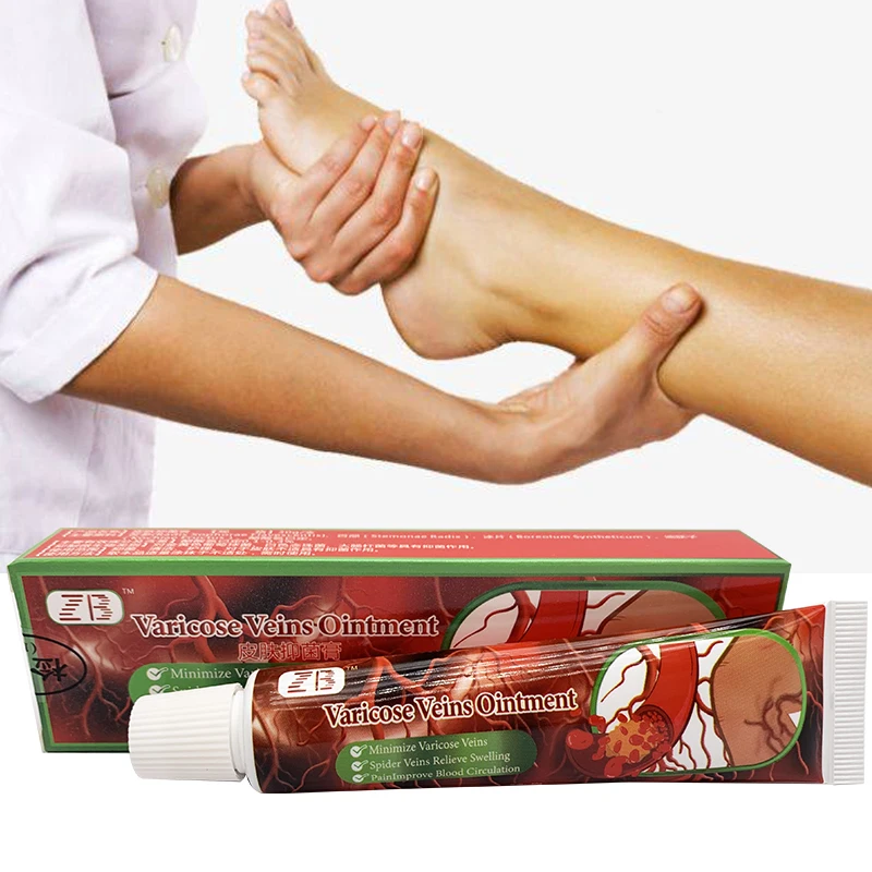 

3Bottles Varicose Veins Cream Chinese Herbs Plaster Good Effect Legs Veins Spider Remove Phlebitis Varicosity Angiitis Ointment