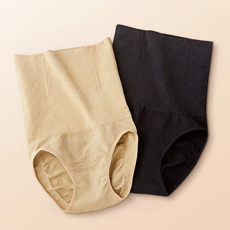 5pcs/lot Hight-waist underwear women's cotton jacket tummy hips without traces ladies briefs | Женская одежда