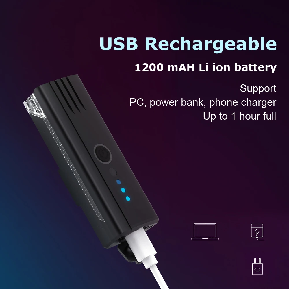 Светильник онасветильник велосипедный светодиодный передний с дистанционным