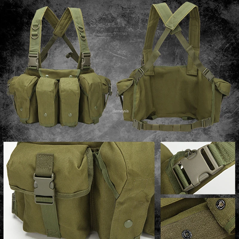 Тактический Жилет Molle мужской армейский военный боевой жилет для журналов АК 47