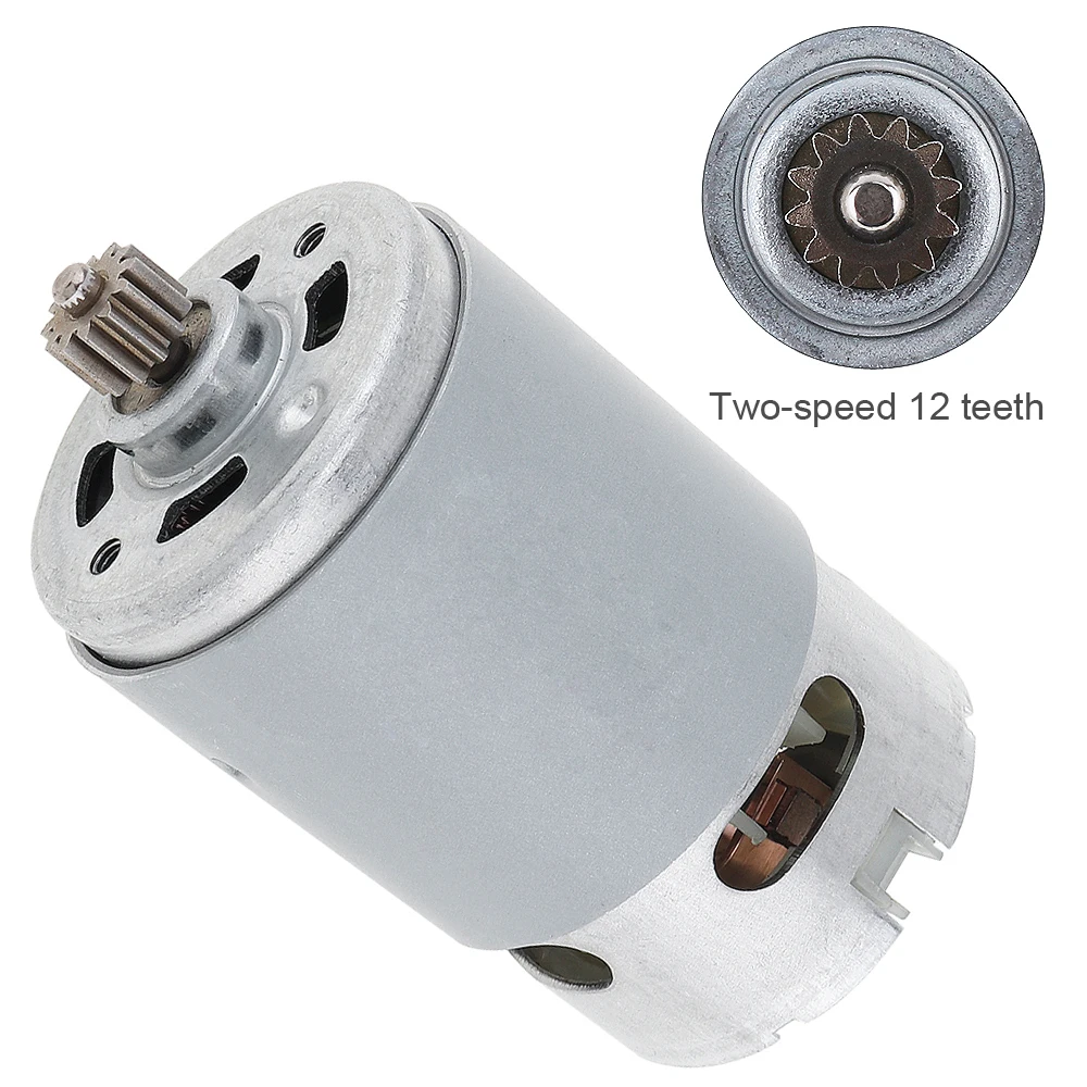 

RS550 25V 19500 RPM DC Motor with Two-speed 12 Teeth and High Torque Gear Box for Electric Drill /Screwdriver Tool Accessories