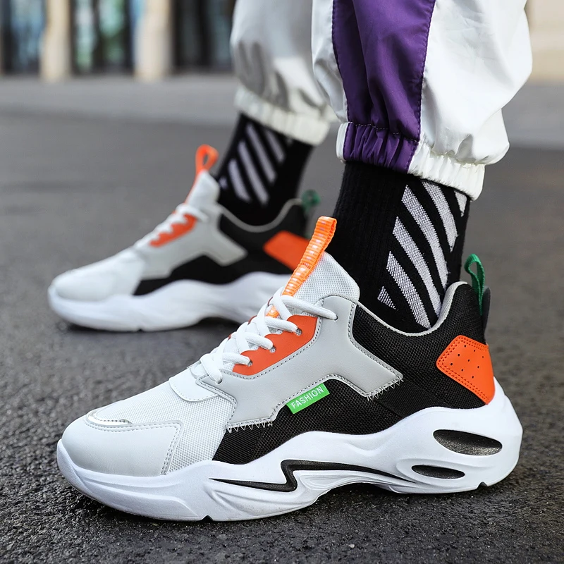 Мужские теннисные кроссовки с дышащей сеткой серые спортивные для фитнеса