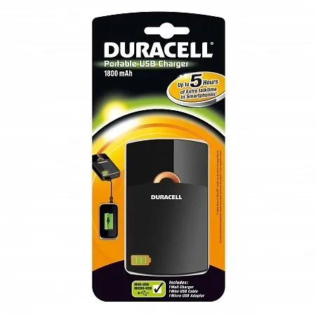 Аккумулятор DURACELL Portable USB Charger 1800mAh|Аккумуляторы| |