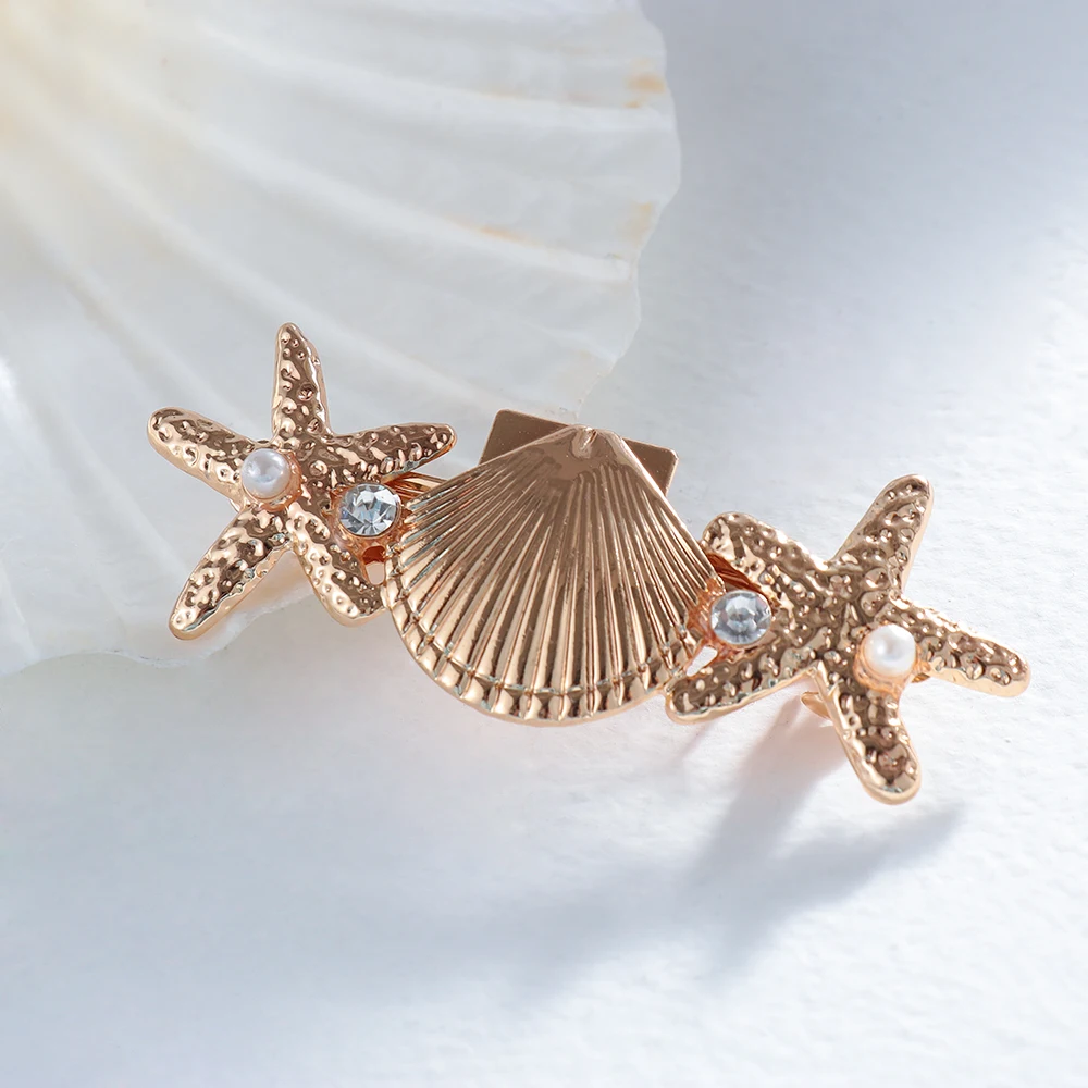 Новинка 2020 1 шт. модная Геометрическая металлическая форма листа заколка для