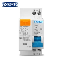 tpnl dpnl 230v 1pn residual current circuit breaker with over and short current leakage protection rcbo mcb