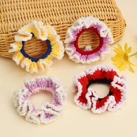 pig large intestine ring candy color gentle knitting wool hair rope simple fashion large intestine ring hair accessories