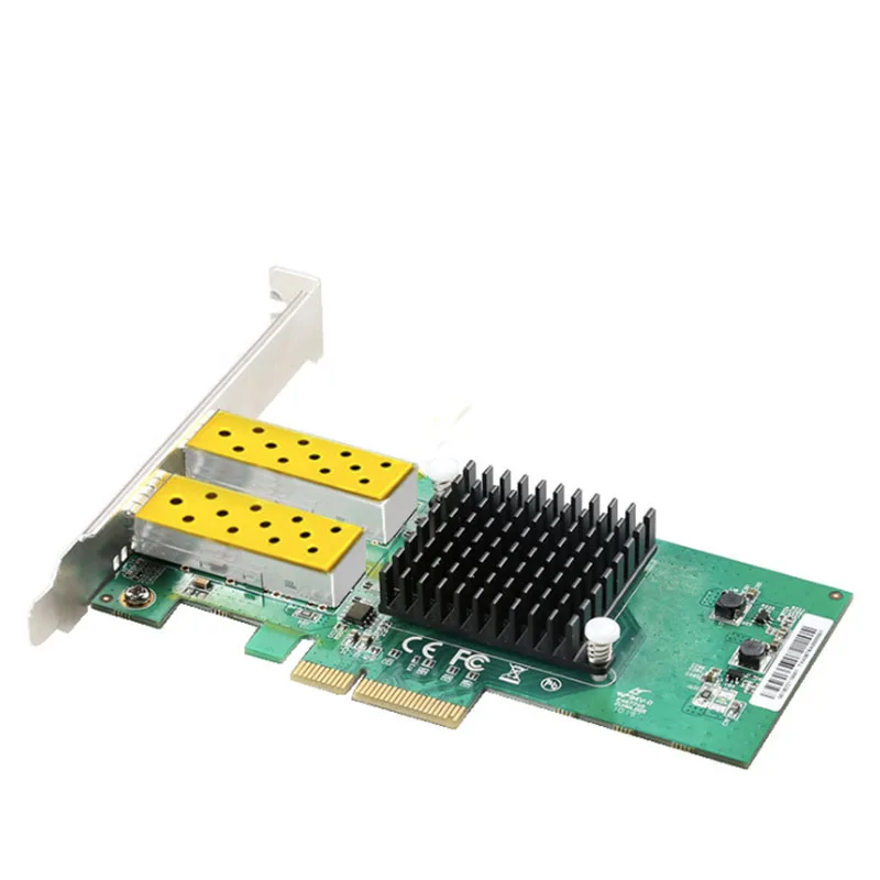 2 порта SFP Сетевая карта 1G Волоконно оптический сетевой адаптер PCIe 4X Серверная Lan с