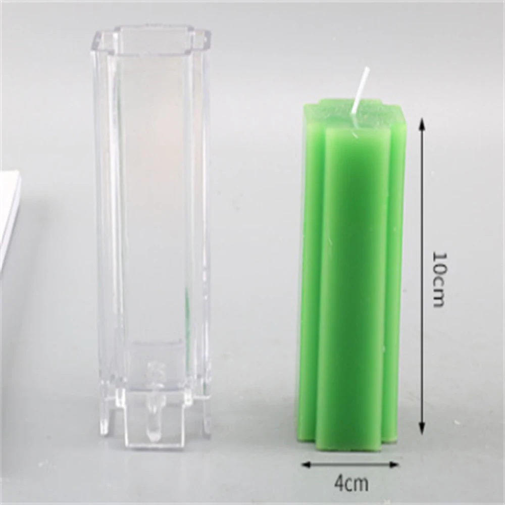 

3d Handmade Acrylic Candle Molds Cylindrical Stripes Soap Cake Mould Resin Clay Aroma Stone Tools Soaps Candles Making Supplies