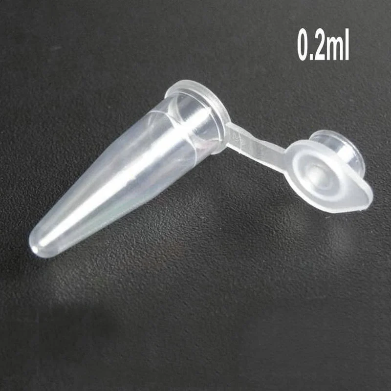 

1000Pcs/Lot 0.2ml Affordable Laboratory Clear V-shape Plastic Centrifuge Tube