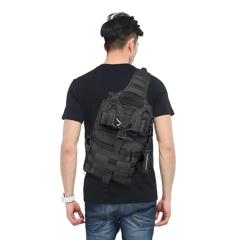 Single Shoulder Multifunctional Tactical Chest Bag For Outdoor Sports And Mountaineering