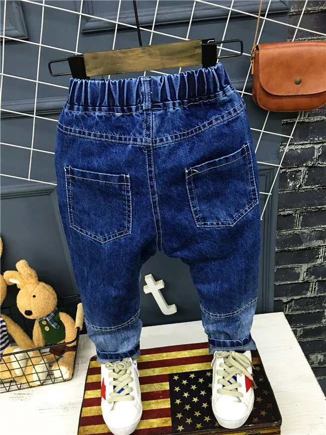 

3PCS WLG Kids Clothing Set Boys Spring Outfits Baby Yellow Black Knitted Vest White Shirt and Jean Set Children Clothes 2-7T