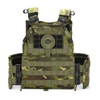 bucksgear multifunctional combat chest rig wargame protector military quick release tactical vest cp