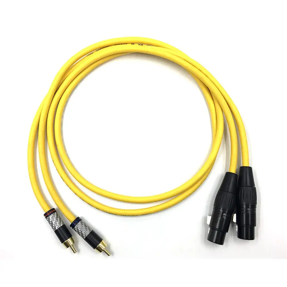 Haldane Pair type-4 XLR Balacned — аудиокабель RCA 2RCA папа мама 2XLR Соединительный кабель с VDH Van Den