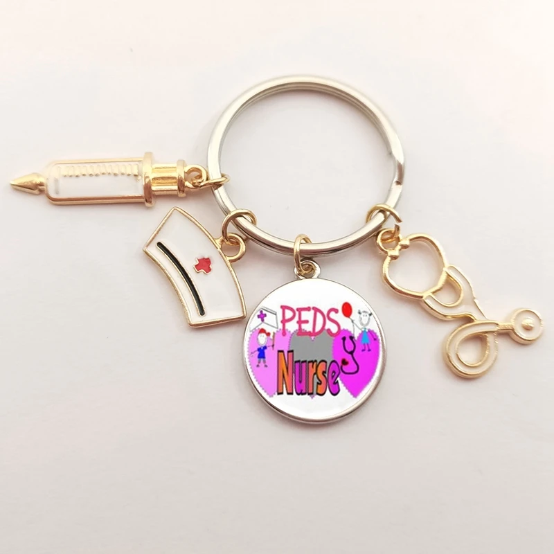 Модный красивый ангел звонок значок шаблона брелок мини медицинская модель