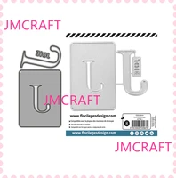 jmcraft 2021 cards with english letter j 10 metal cutting dies diy scrapbook handmade paper craft metal steel template dies