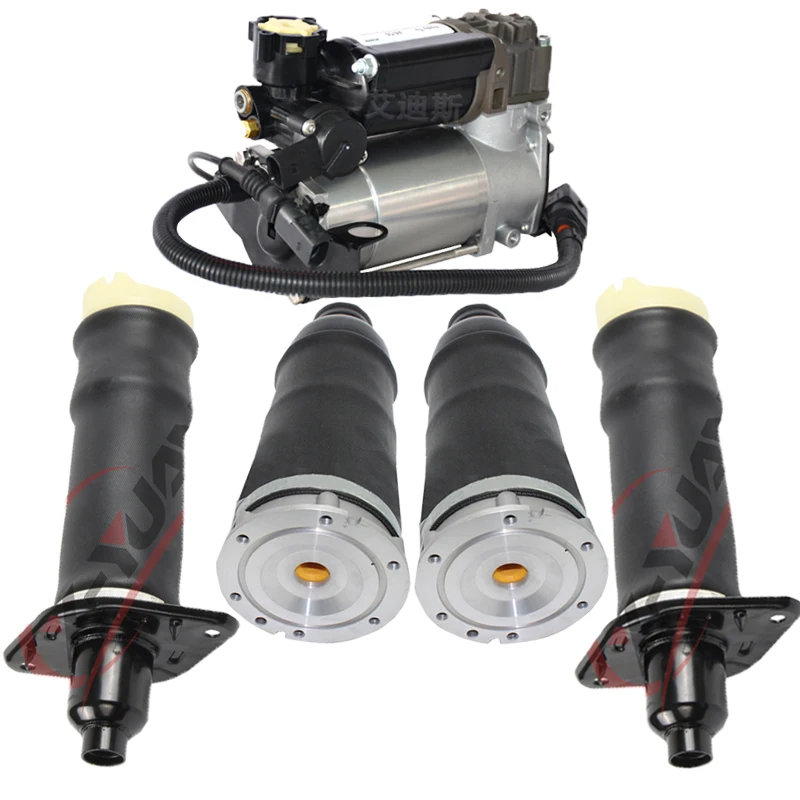 

2001-2005 For Audi Allroad Quattro Air Suspension 4 Wheel Air Spring Replacement Kit + Air Suspension Compressor pump 4Z7616007