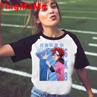 Футболка мужская в стиле унисекс, рубашка с японским аниме бесконечность, с мультяшным рисунком для скейтборда, в стиле Харадзюку, SK8, лето