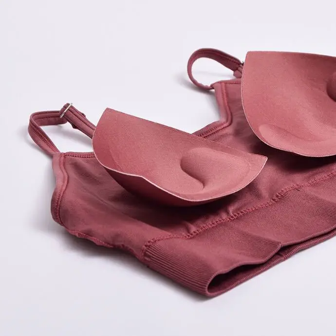 Бюстгальтер без косточек майка нить ретро комплект нижнего белья стального