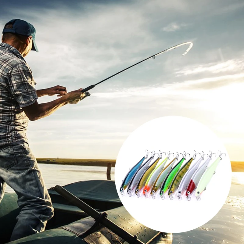 

1pc Wobbler Fishing Lure 11cm/13g Trolling Bait Minnow Fishing Lure Bass Crankbait Tackle Wobbler Fishing Accessories