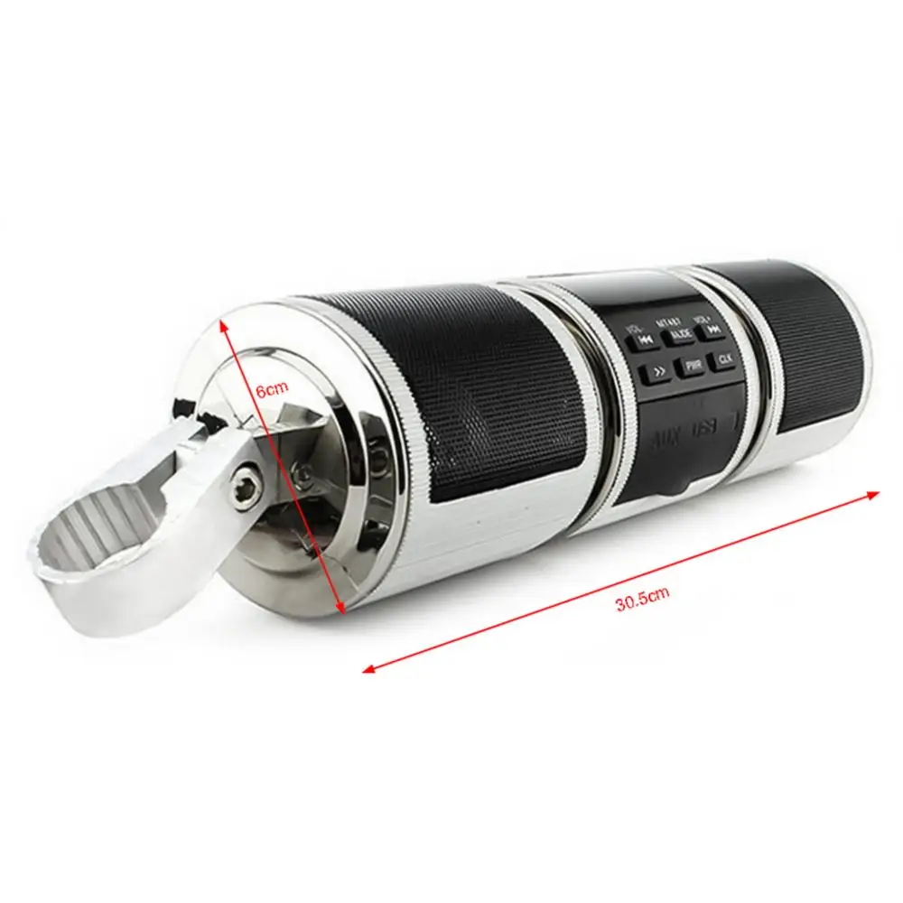 Водонепроницаемый мотоцикл MP3 Bluetooth FM-радио стерео динамик аудио музыкальный