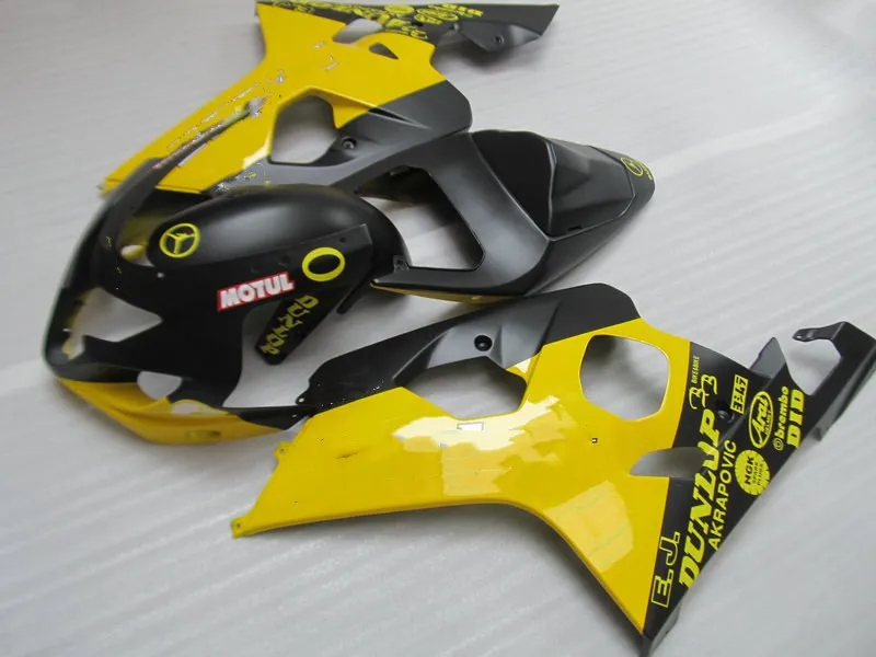 Набор обтекателей мотоцикла для GSXR600 750 K4 04 05 GSXR 600 GSXR750 2004 2005 ABS Желтый матовый