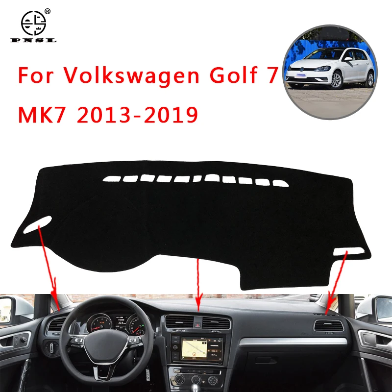 PNSL крышка приборной панели автомобиля коврик для ковёр Volkswagen Golf 7 MK7 2013 ~ 2019