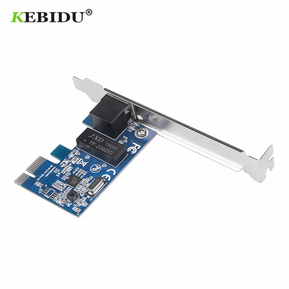 Сетевая карта KEBIDU Ethernet PCI Express PCI-E 10/100/1000M RJ-45 RJ45 LAN адаптер конвертер сетевой