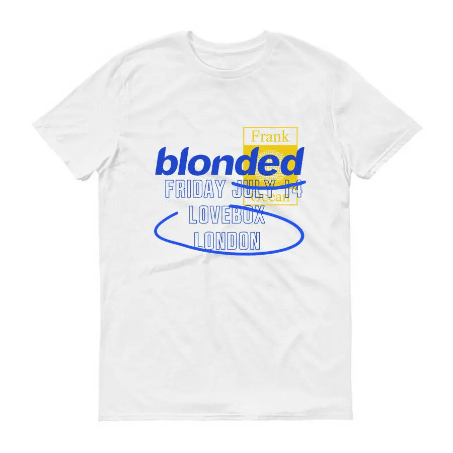 Рисунок Frank Ocean blonded Лондон топ мужская футболка Новая мода Мужская футболка