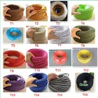 2x0,75 винтажный Электрический трос, провод, витой кабель, Ретро Плетеный провод из ткани, сделай сам, светодиодный подвесной светильник, провод, винтажный шнур для лампы