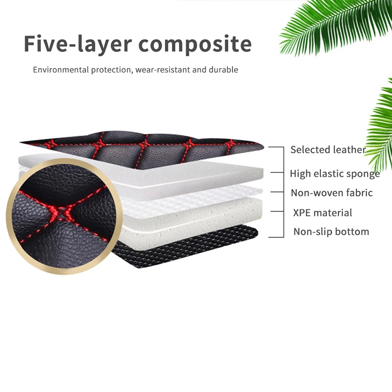 

Durable Leather Car Floor Mat for Lincoln MKZ MKS MKC MKX MKT LS Nautilus Continental Navigator car accessories Rugs