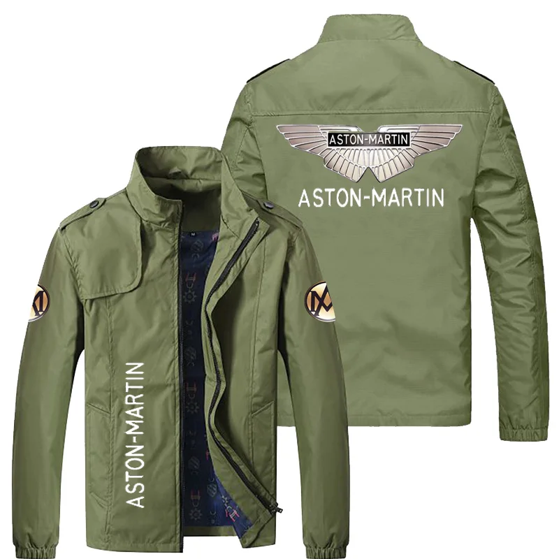 

2021 Autumn and winter ordinary loose zipper pocket stand collar jacket jacket.M-5XL