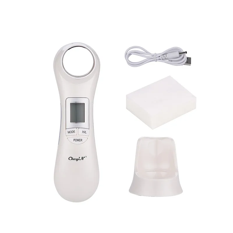

CkeyiN 6 in 1 Ultrasonic Ion RF EMS LED Photon Therapy Facial Massager Skin Rejuvenation Face Lifting Vibration Beauty Machine