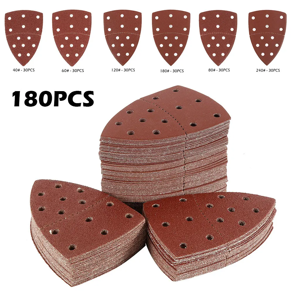 180 шт. само клейкая наждачная бумага Треугольники Дельта шлифовальный станок