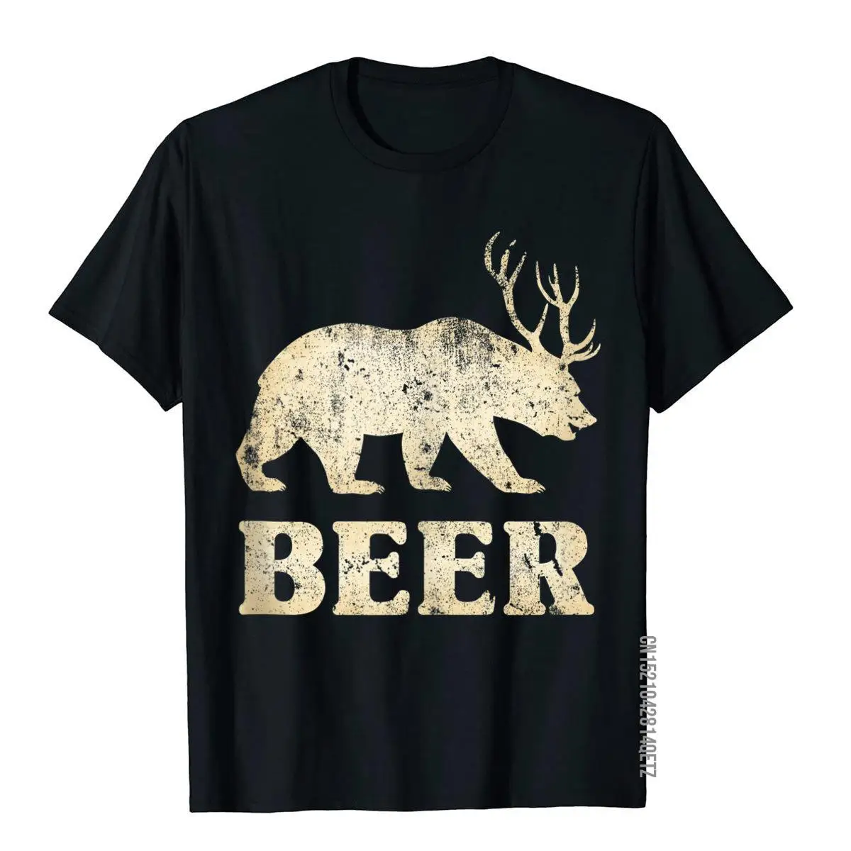 

Медведь Олень забавное пиво винтажные Топы И Футболки Faddish Новинка хлопковые мужские футболки для фитнеса