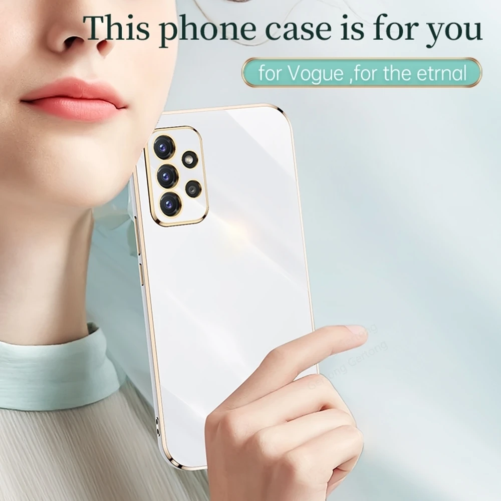 Fundas For Samsung A 52 A72 A32 6D Electroplated Cases For Samsung Galaxy A 52 A72 A52 A 32 A82 5G Camera Lens Protect for A52S