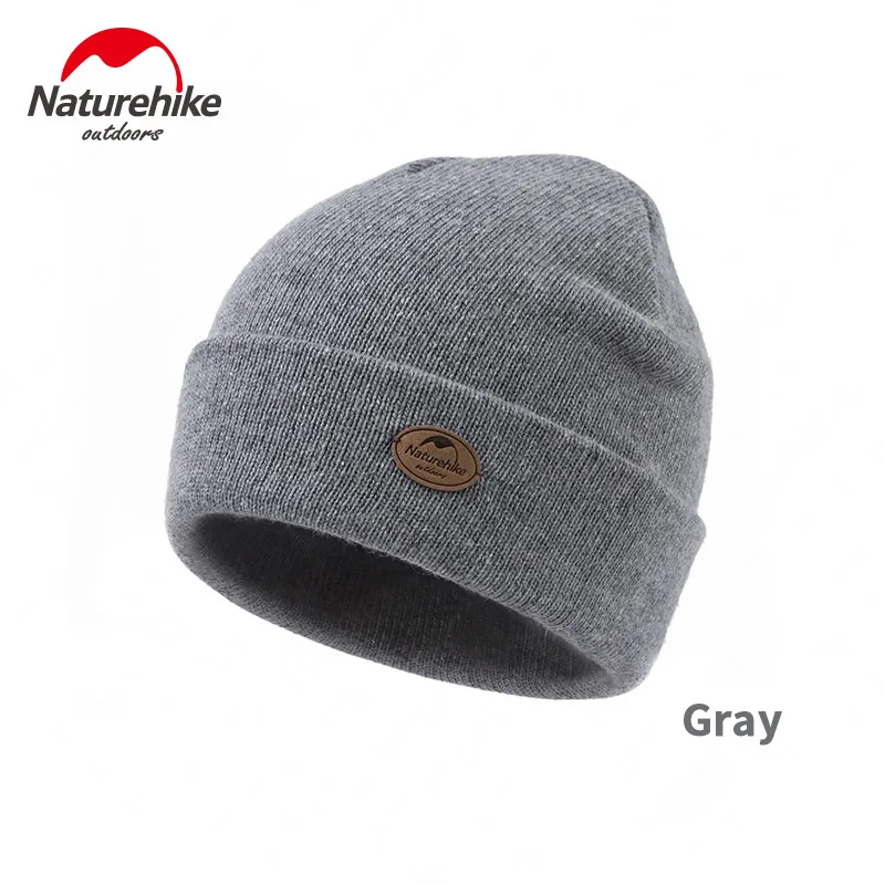 Gray Naturehike 20%, флисовая шапка, уличная, теплая, для альпинизма, пешего туризма, шапки для мужчин и женщин, для путешествий, двухслойная, шерстяная, теплая, ветрозащитная, зимняя шапка - Цвет: Gray