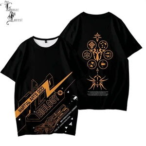 Футболка с 3D принтом GAME Honkai Impact 3, летняя модная футболка с круглым вырезом и коротким рукавом, популярная уличная одежда размера плюс