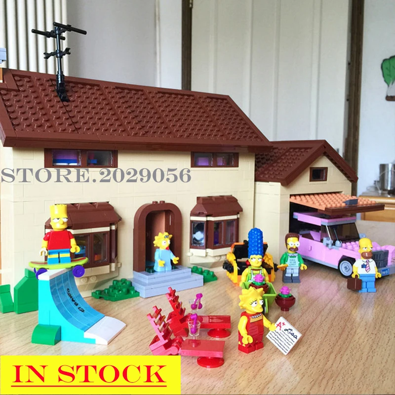 16005 Sim sons Серия S Bart Homer 71006 строительные блоки 2586 шт Кирпичи Игрушки совместимы с bela
