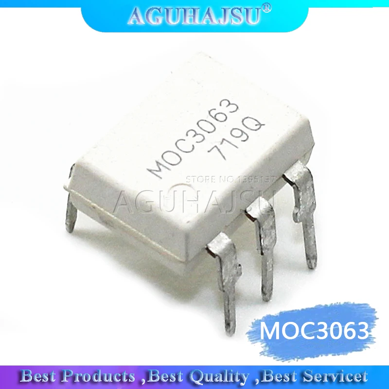 10 шт./лот MOC3063 MOC3063-M EL3063 DIP-6 драйвер выходной оптрон ICs molewei | Электронные компоненты