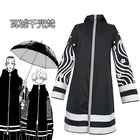 Кимоно для косплея из аниме Токио, Длинная черная накидка пистолета сендзю кавараги, костюм брахмана, хаори, костюм для Хэллоуина и карнавала