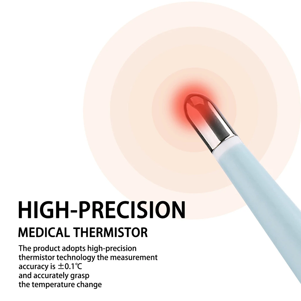 Цифровой светодиодный термометр с мягкой головкой оповещение о лихорадке