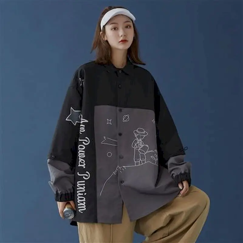 

Негабаритных Лоскутная мужская с длинным рукавом в стиле панк футболка Свободные японской уличной моды 2021 в стиле «хип-хоп» повседневные ф...
