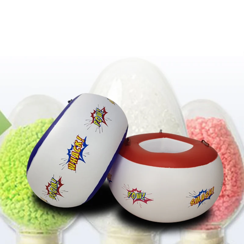 

2 pieces/set Inflatable Body Bucket Bumper Ball Children Kids Sumo Bumper Bopper Sensory Training Outdoor Sport Inflatable Toys