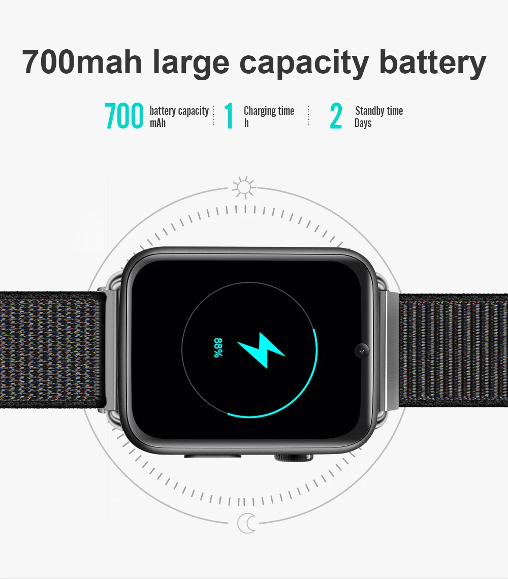LEMFO LEM10 4G Smart Watch 1.82 inch Big Screen Android 7.1 3G RAM 32G ROM LTE 4G Sim Camera GPS WIFI Heart Rate Men Women