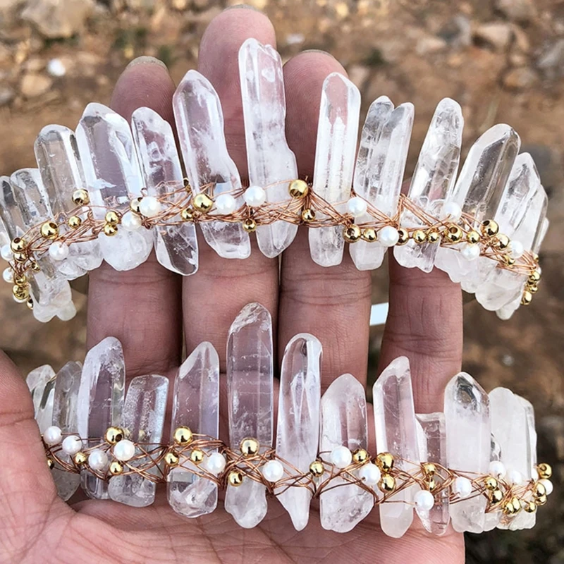 Серьги принцессы сырья ободок для волос повязка с кристаллами в форме короны