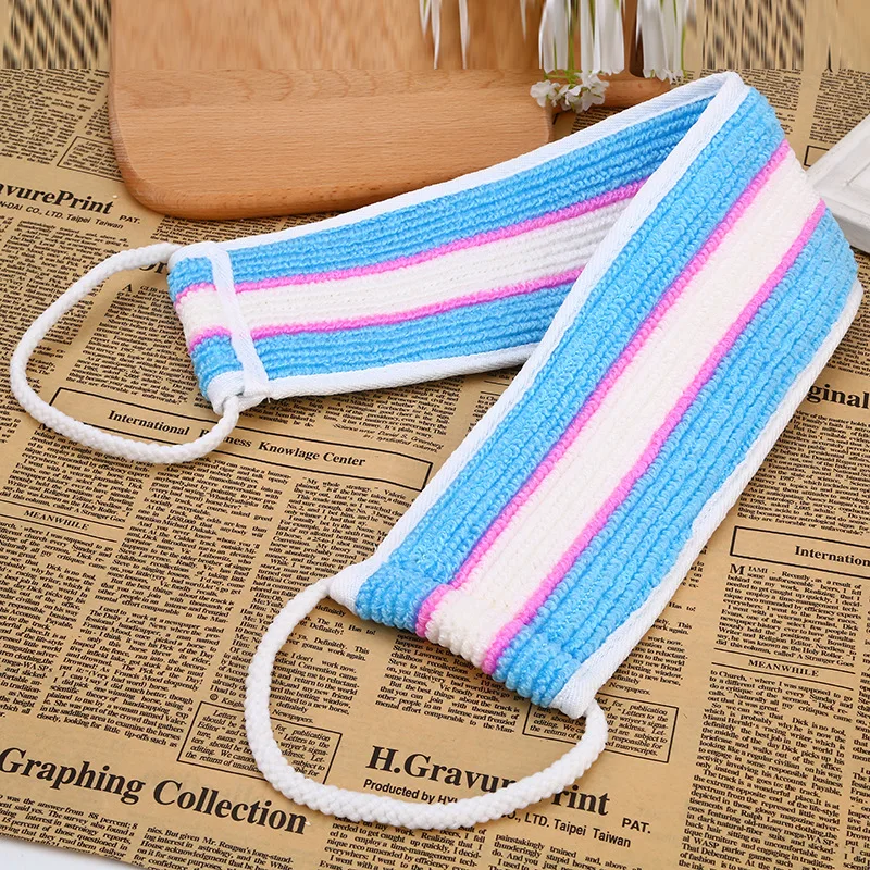 

Loofah Rubbing Back Strip Thickening Double-sided Towel Pull Back Bathing Brush Strip Long Scrubbing Shower Cleaning Tools