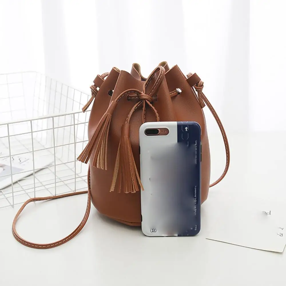 Женская милая сумка через плечо мешок на шнурке ретро дикая простая повседневная